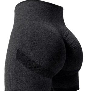 2024 Summer BLACK  Color Sexy Tie Dye Shorts Woman Fitness Seamless Butt Lifting